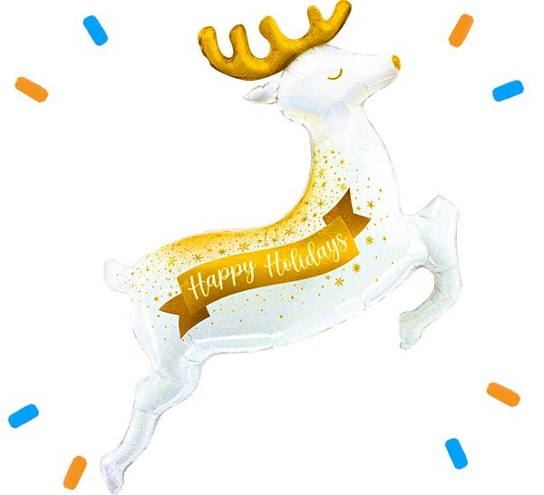 XL Happy Holidays Helium Ballon - Gevuld Met Helium - 102 cm - Ballonnenshop.nl