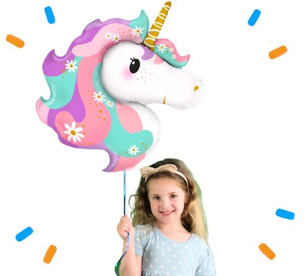 XL Unicorn Helium Ballon - Gevuld Met Helium - 104 cm - Ballonnenshop.nl
