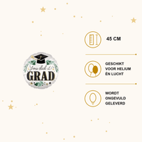 You Did It Grad Folie Ballon - 45 cm - Ballonnenshop.nl