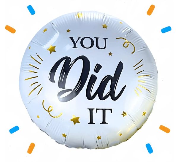 You Did It Helium Ballon - Gevuld Met Helium - 45 cm - Ballonnenshop.nl
