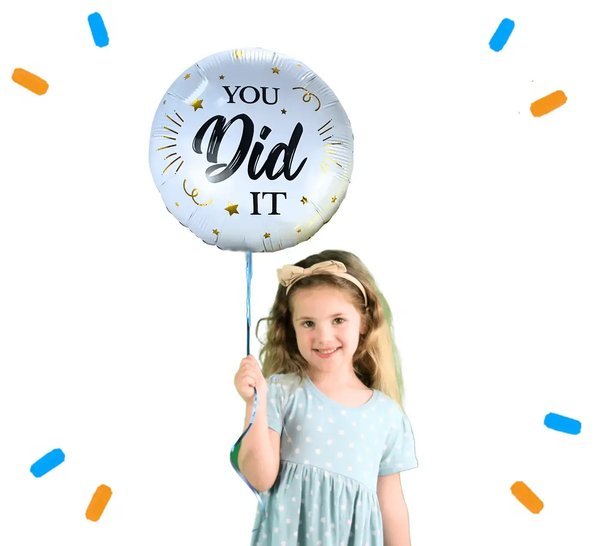 You Did It Helium Ballon - Gevuld Met Helium - 45 cm - Ballonnenshop.nl