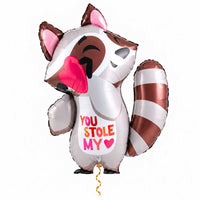 You Stole My Heart Wasbeer – Met een Zachte Knipoog met dun metallic gouden lint op witte achtergrond – Ballonnenshop.nl
