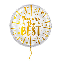 Your're The Best Helium Ballon – met helium gevuld, met gouden lint