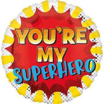 You're My Superhero Folie Ballon - 45 cm - Ballonnenshop.nl