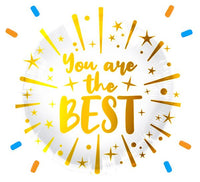 Your're The Best Helium Ballon - Gevuld Met Helium - 45 cm - Ballonnenshop.nl