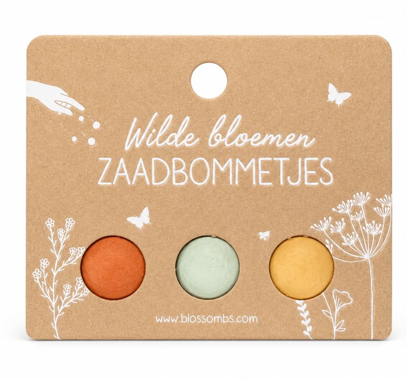Zaadbommetjes – wilde bloemen - Ballonnenshop.nl