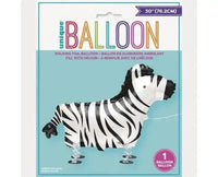 Zebra Airwalker - 76 cm - Ballonnenshop.nl