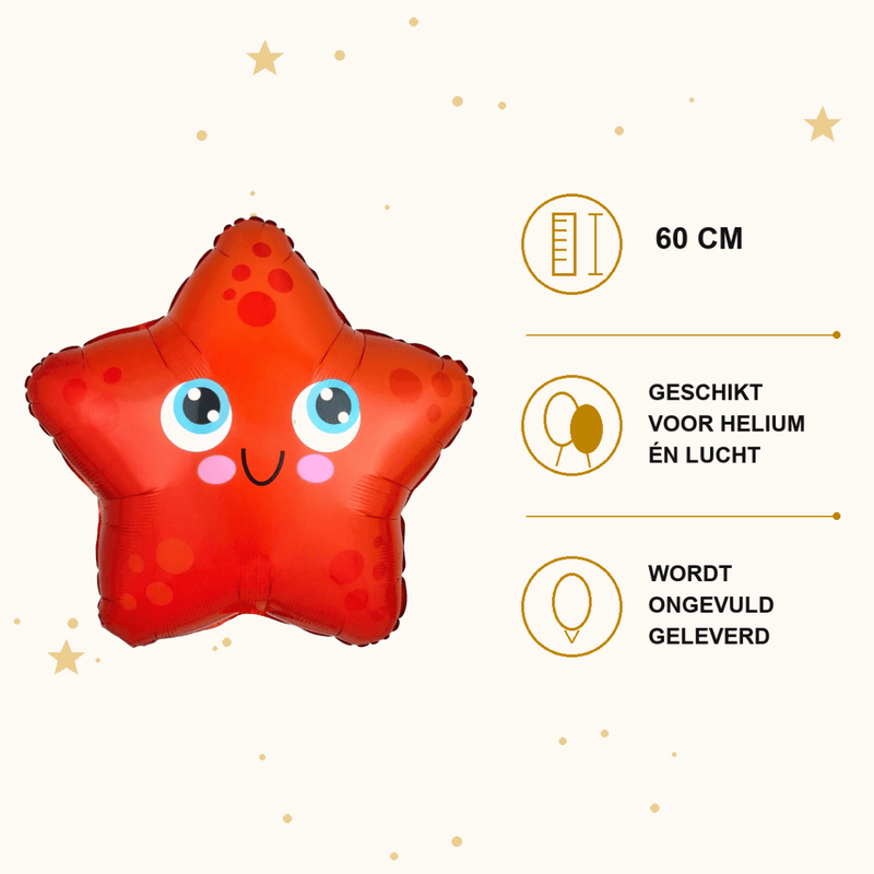 Zeester - Folie Ballon - 60 cm - Ballonnenshop.nl