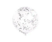 Zilveren Confetti Ballonnen - 6 stuks - 30,5 cm - Ballonnenshop.nl