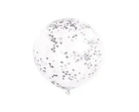Zilveren Confetti Ballonnen - 6 stuks - 30,5 cm - Ballonnenshop.nl