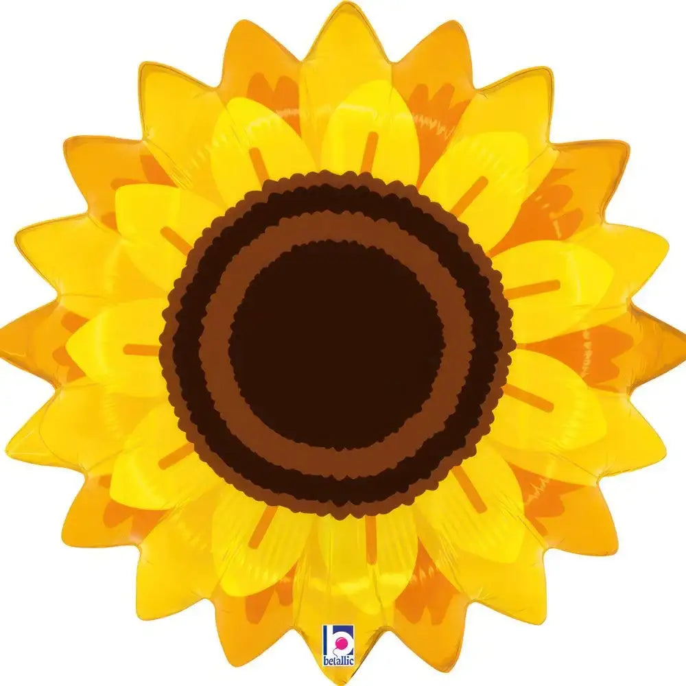 Zonnebloem Helium Ballon - Gevuld Met Helium - 56 cm - Ballonnenshop.nl