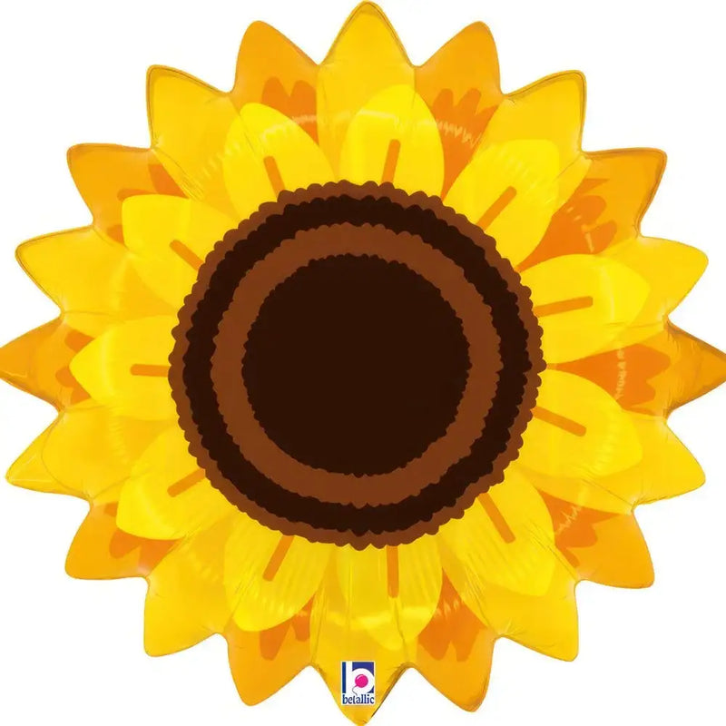 Zonnebloem Helium Ballon - Gevuld Met Helium - 56 cm - Ballonnenshop.nl