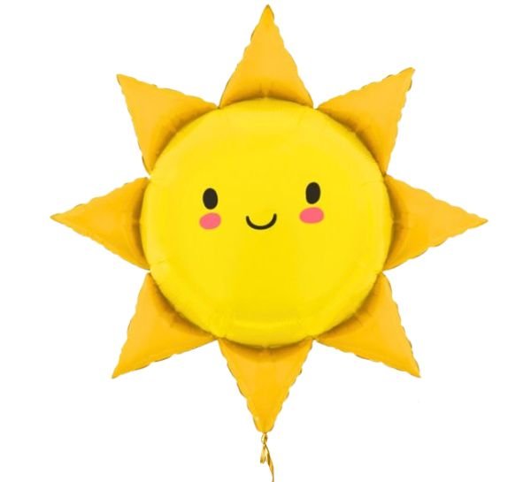 Zonneschijn voor jou, een warm gebaar - Helium Ballon - Gevuld Met Helium - 96 cm - Ballonnenshop.nl